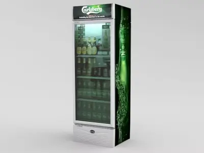 Carlsberg Fridge Low-poly 3D model