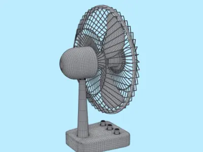 Table Fan Free 3D model
