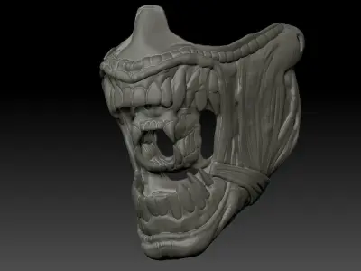 ALIEN inspired face mask 3D print model