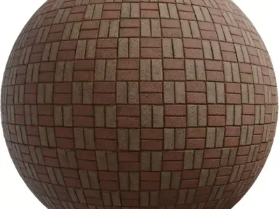 Basketweave Brick Pavers PBR Texture Texture