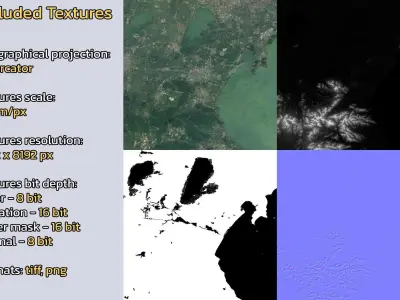 Yicheng China City Landscape 3D Model 3D model