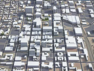 Albuquerque Low-poly 3D model