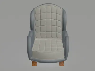 Paris Club Lounge Chair 3D model