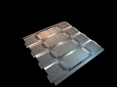 Sci-Fi elements panel  3D model