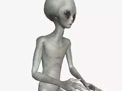Super-Realistic Grey Alien 3D Animation - Salsa Dancing 3D model