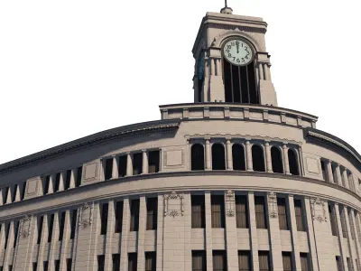 Wako Department Store Low-poly 3D model