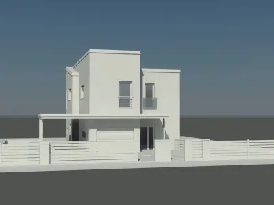 Family house Free 3D model