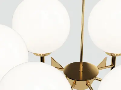 1950s Dining Chandelier from Italy 3D model