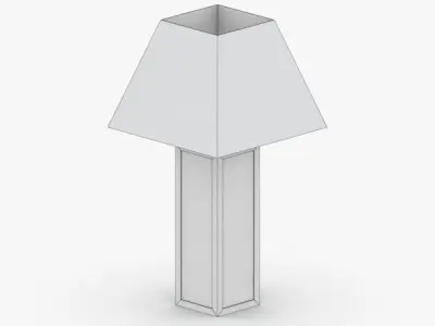 1394 - Table Lamp Low-poly 3D model