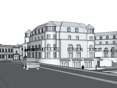 Staines upon Thames Surrey UK Low-poly 3D model