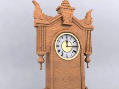 Antique Clock 3D model