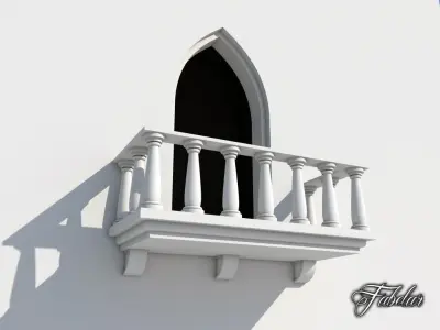 Balcony FREE Free low-poly 3D model