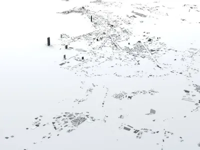 Panama City Streets and Buildings 3D model