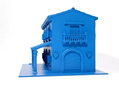 Mexican Hacienda House 3D print model