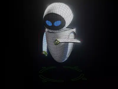 Eva from Walle Low-poly 3D model