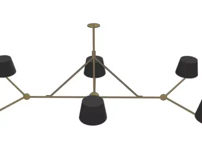 Chiltern Chandelier by Urban Electric 3D model