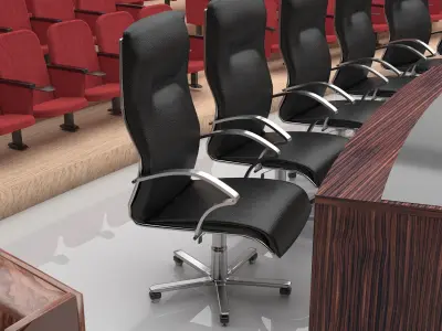 Meeting Saloon and Simultane Room 4K 3D model