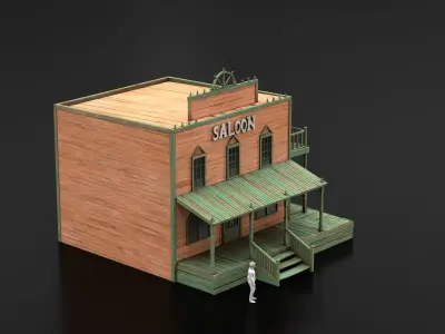 West Wild Home 19 Low-poly 3D model