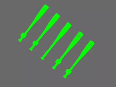 Space Knights Slugger Bat 3D print model