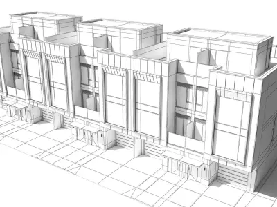 Modern Townhouse 3D model