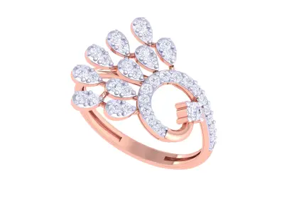   Women Ring MTL 3dm STL OBJ FBX Details 3D print model 5