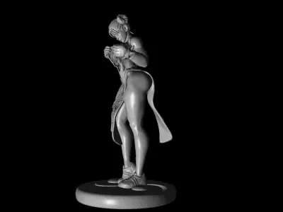 High quality erotic figure Chun Li street fighter 3D print model