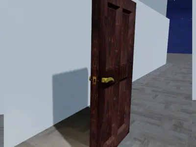 Door Mesh Free low-poly 3D model