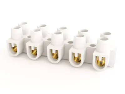 Electrical terminal block 02 3D model