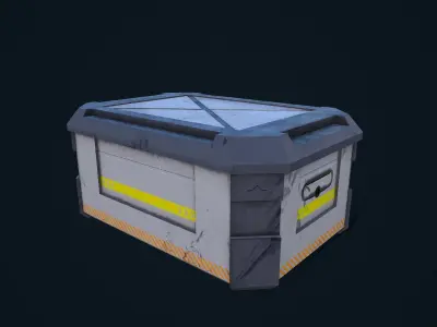 Sci-Fi Crate 05 Low-poly 3D model