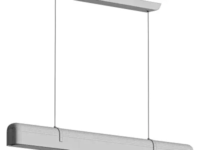 Eamon Linear Alabaster Chandelier 3D model