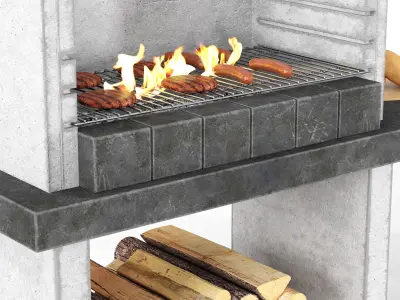 Barbecue 17 3D model