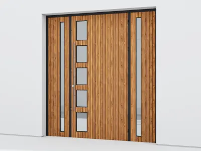 Aluminium door 93 3D model