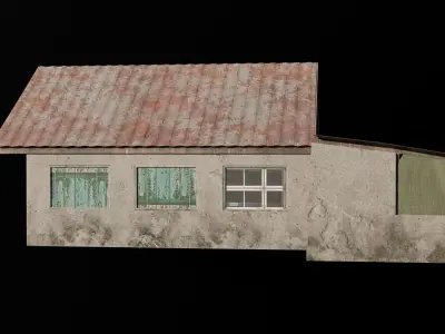 Old House 02  Low-poly 3D model