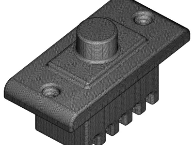 Plastic Electrical Fan Regulator Toy 3D model