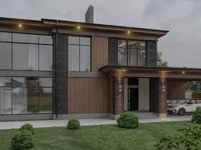 modern Residential house 3D model order