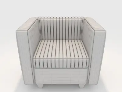 Sofa 1 Seater 12 3D model