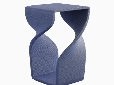 Twisted Stool for Childs 03 3D model