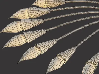 Sputnik Chandelier 3D model