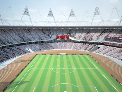 Olympic Stadium London 3D model
