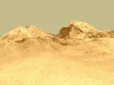 desert Low-poly 3D model