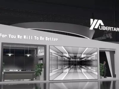 Exhibition Stand Stall Booth Low-poly 3D model