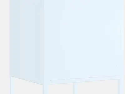 HALLAN Storage combination with doors Low-poly 3D model