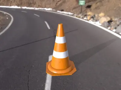 Street Cone Free 3D model