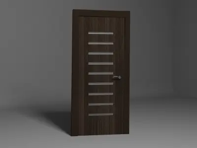 Door wood 3D model purchase