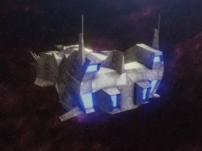 Spaceship Balkala 3D model