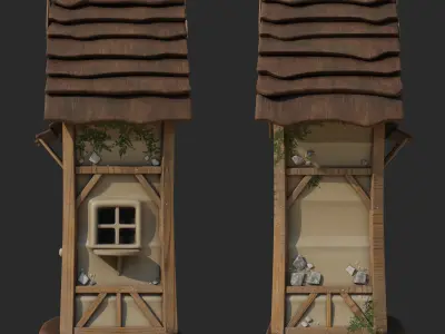 Magic Hut 2 Low-poly 3D model