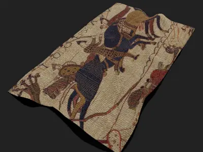 Bayeux Tapestry Low-poly 3D model