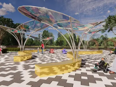 Tensile Structures Collection -A8 3D model