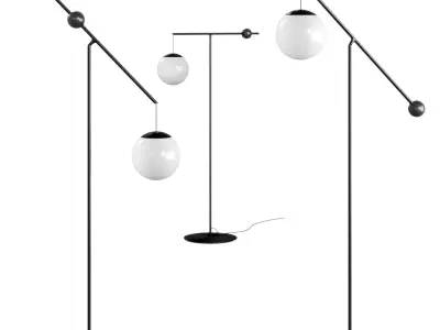 Malamata floor lamp by Luceplan 3D model