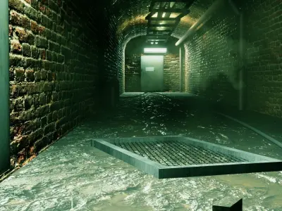 Underground Tunnel - Low Poly - Game Ready Low-poly 3D model